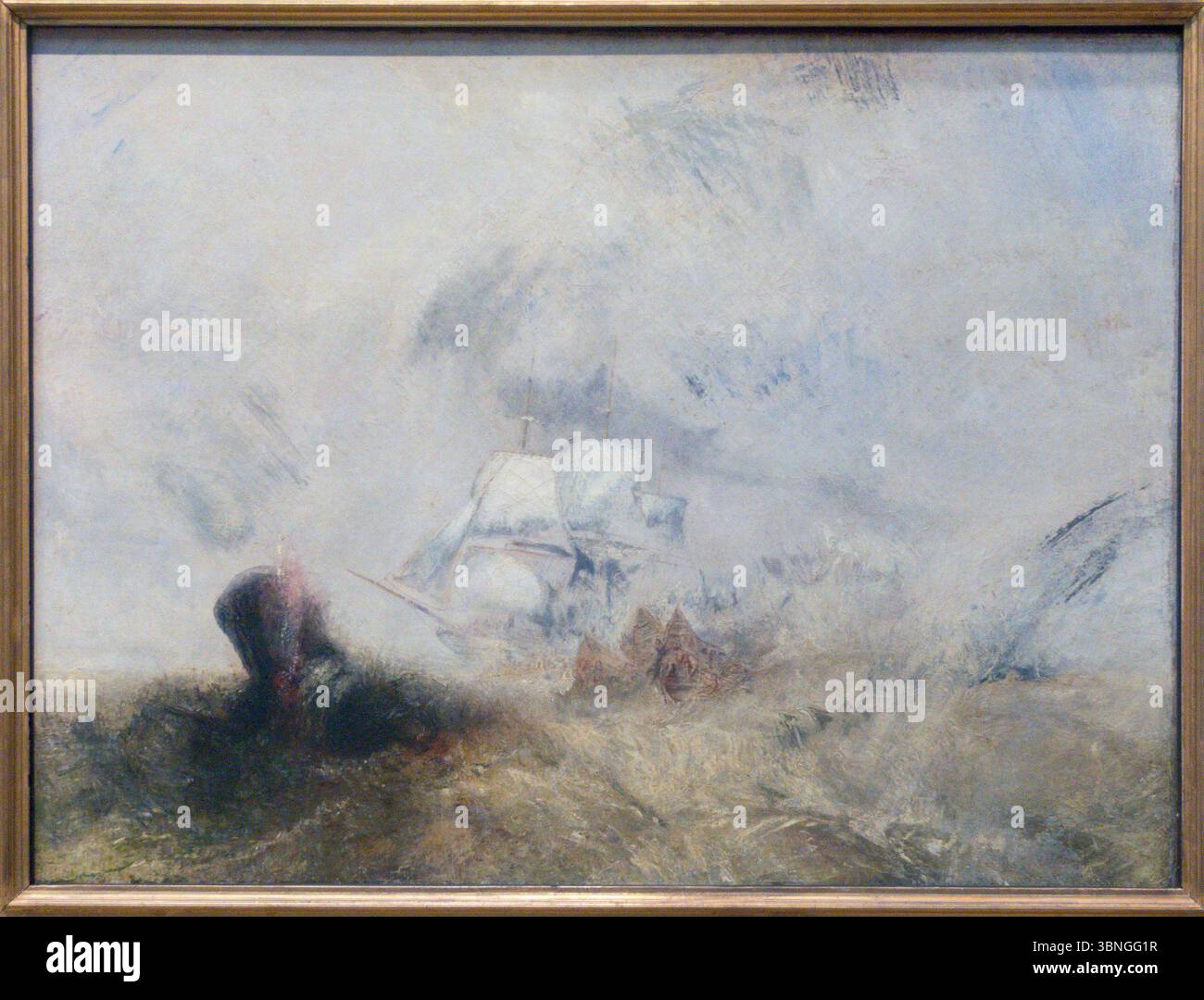 Baleiniers, huile sur toile de Joseph Mallord William Turner, vers 1845, Metropolitan Museum of Art, New York City, États-Unis Banque D'Images