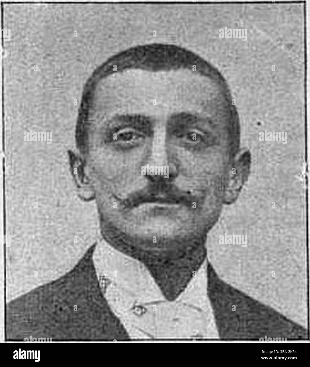 Louis Cottereau (vainqueur Bordeaux-Paris 1893) (pas de nom). Banque D'Images