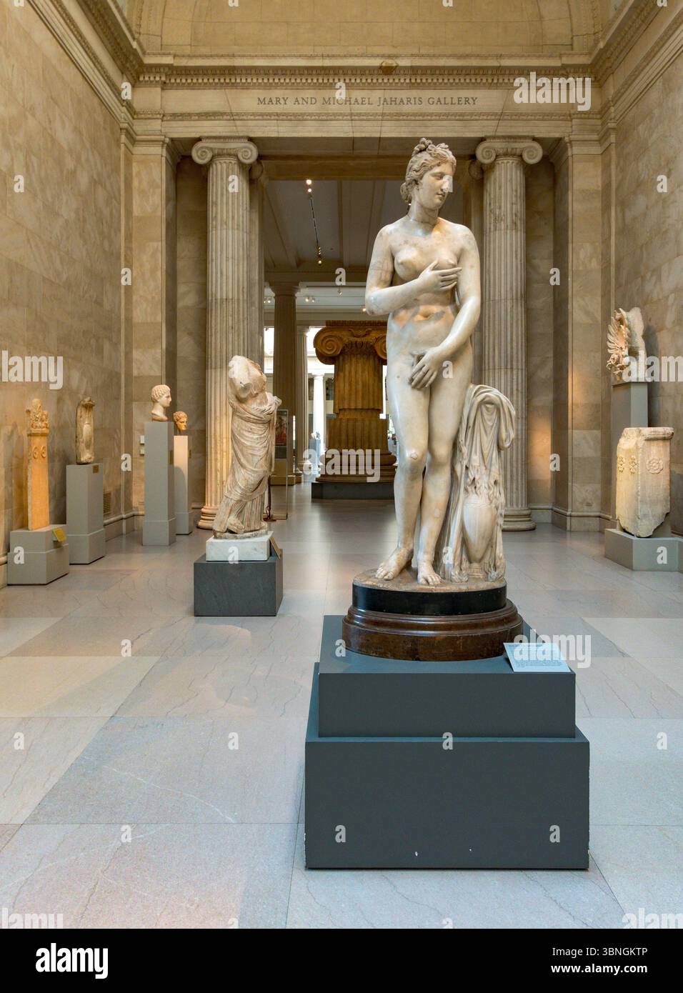 Galerie de sculpture classique, Metropolitan Museum of Art, New York City, États-Unis Banque D'Images