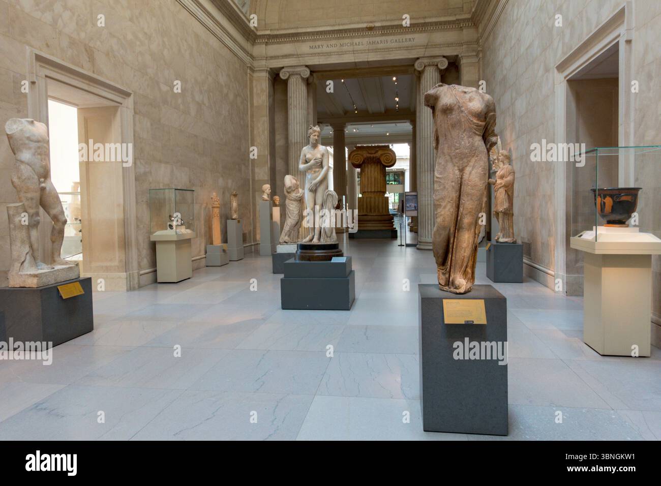 Galerie de sculpture classique, Metropolitan Museum of Art, New York City, États-Unis Banque D'Images