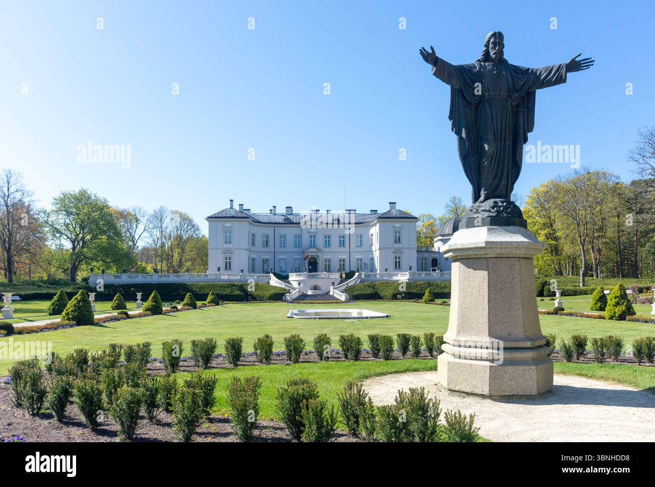 Musée d'art (Palangos gintaro muziejus) dans le jardin botanique (Palangos miesto botanikos parkas), Palanga, comté de Klaipėda, République de Lituanie Banque D'Images