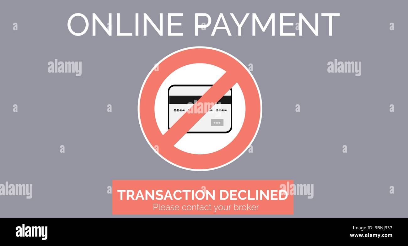 Texte de paiement en ligne sur écran gris Banque D'Images