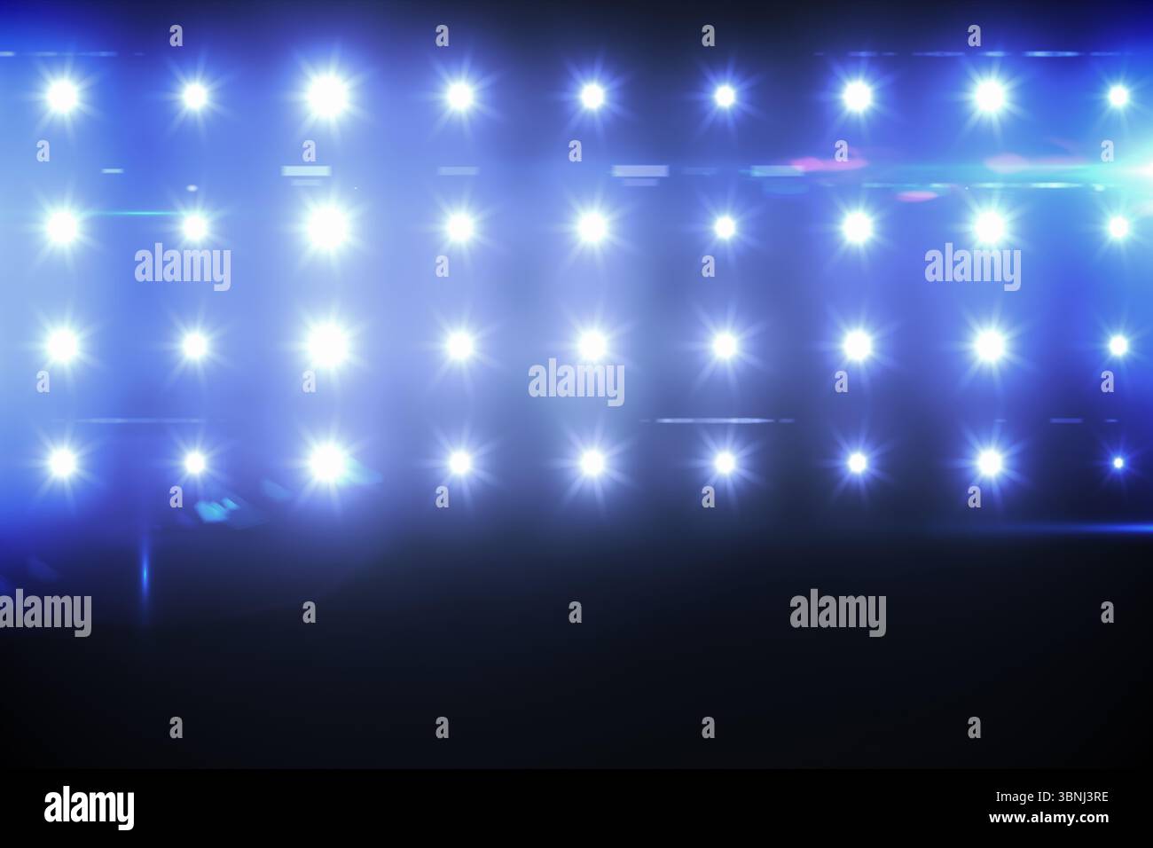 Projecteur lumineux bleu Banque D'Images