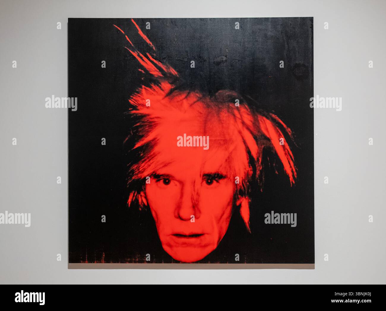 Andy Warhol Autoportrait sérigraphié Banque D'Images