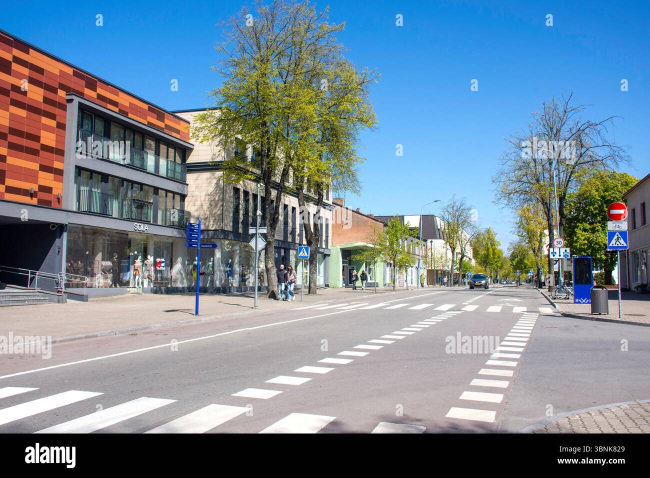 Centre-ville, Vytauto, Palanga, Klaipėda County, République de Lituanie Banque D'Images