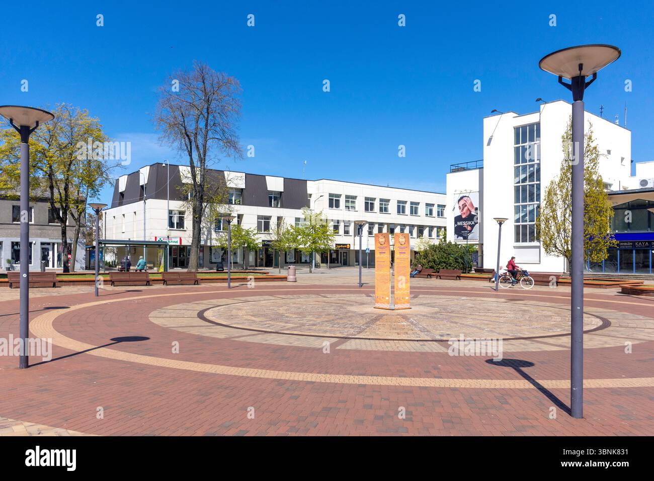 Place de la ville, Vytauto, Palanga, comté de Klaipėda, République de Lituanie Banque D'Images