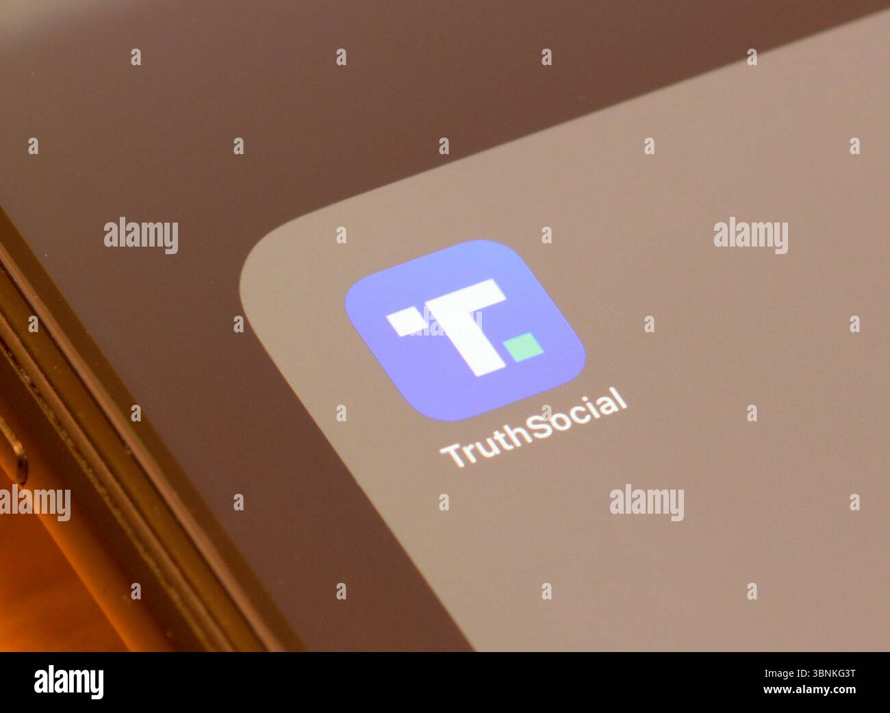TruthSocial application de médias sociaux sur l'écran du smartphone Banque D'Images