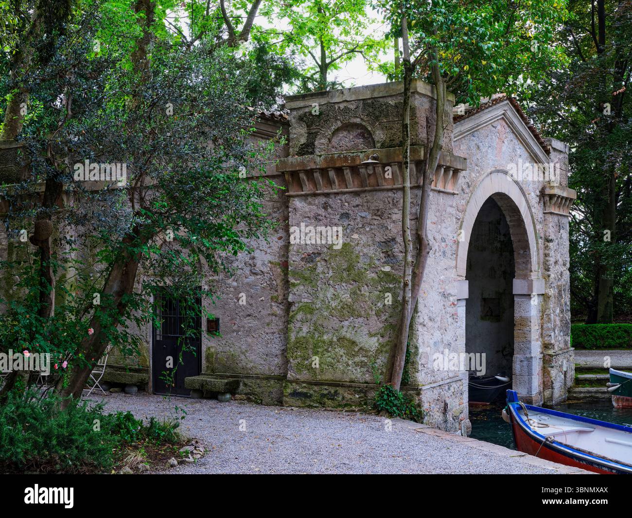 Italie, San Felice del Benaco, impressions sur l'Isola del Garda Banque D'Images