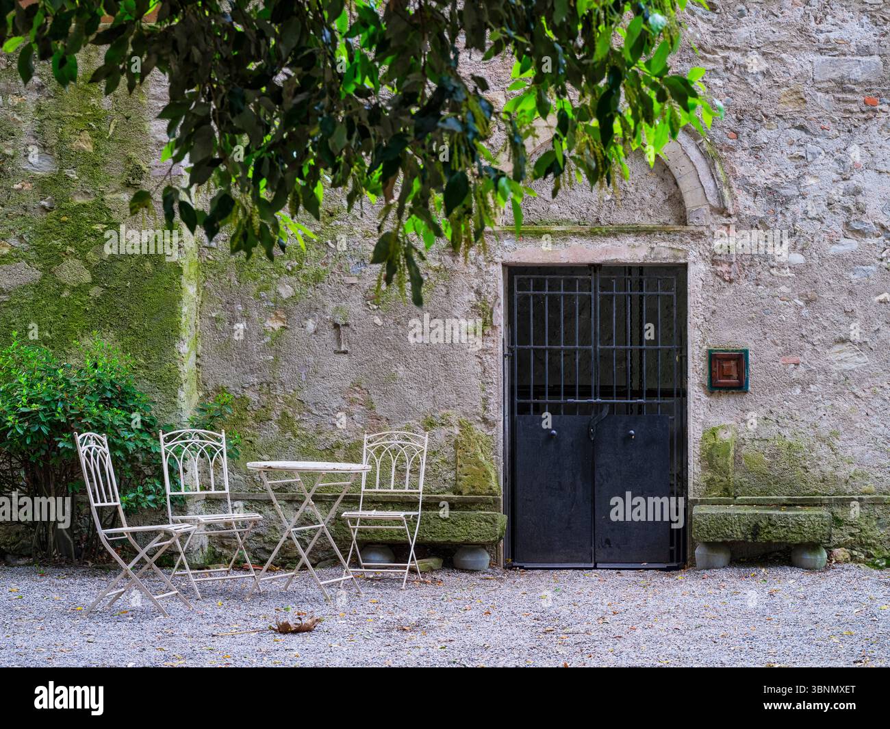 Italie, San Felice del Benaco, impressions sur l'Isola del Garda Banque D'Images