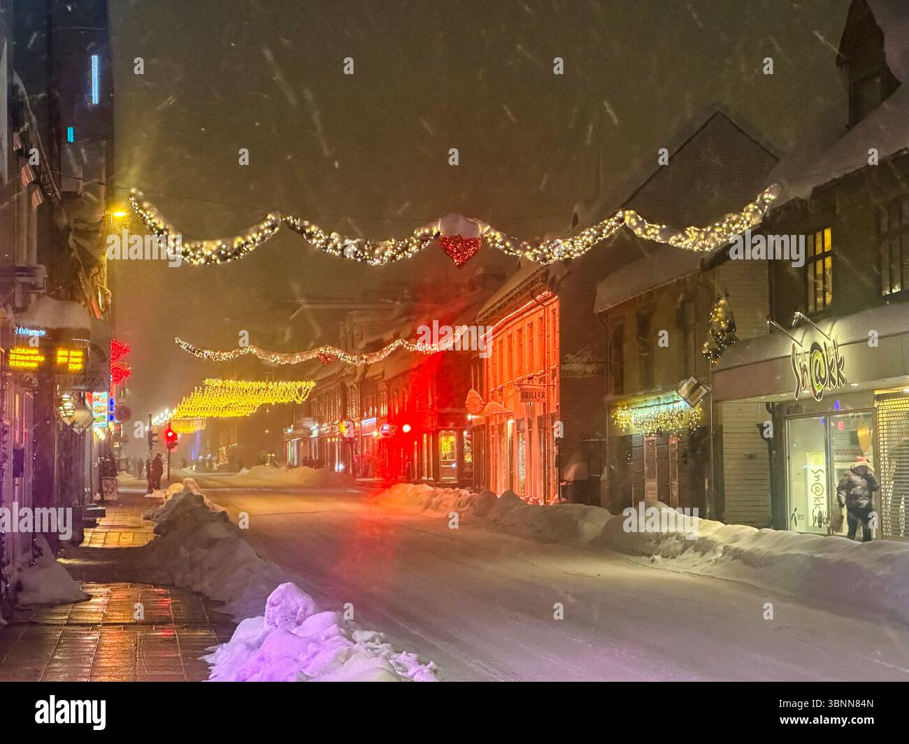 Europe, Norvège, Tromsö, pré-Noël Banque D'Images