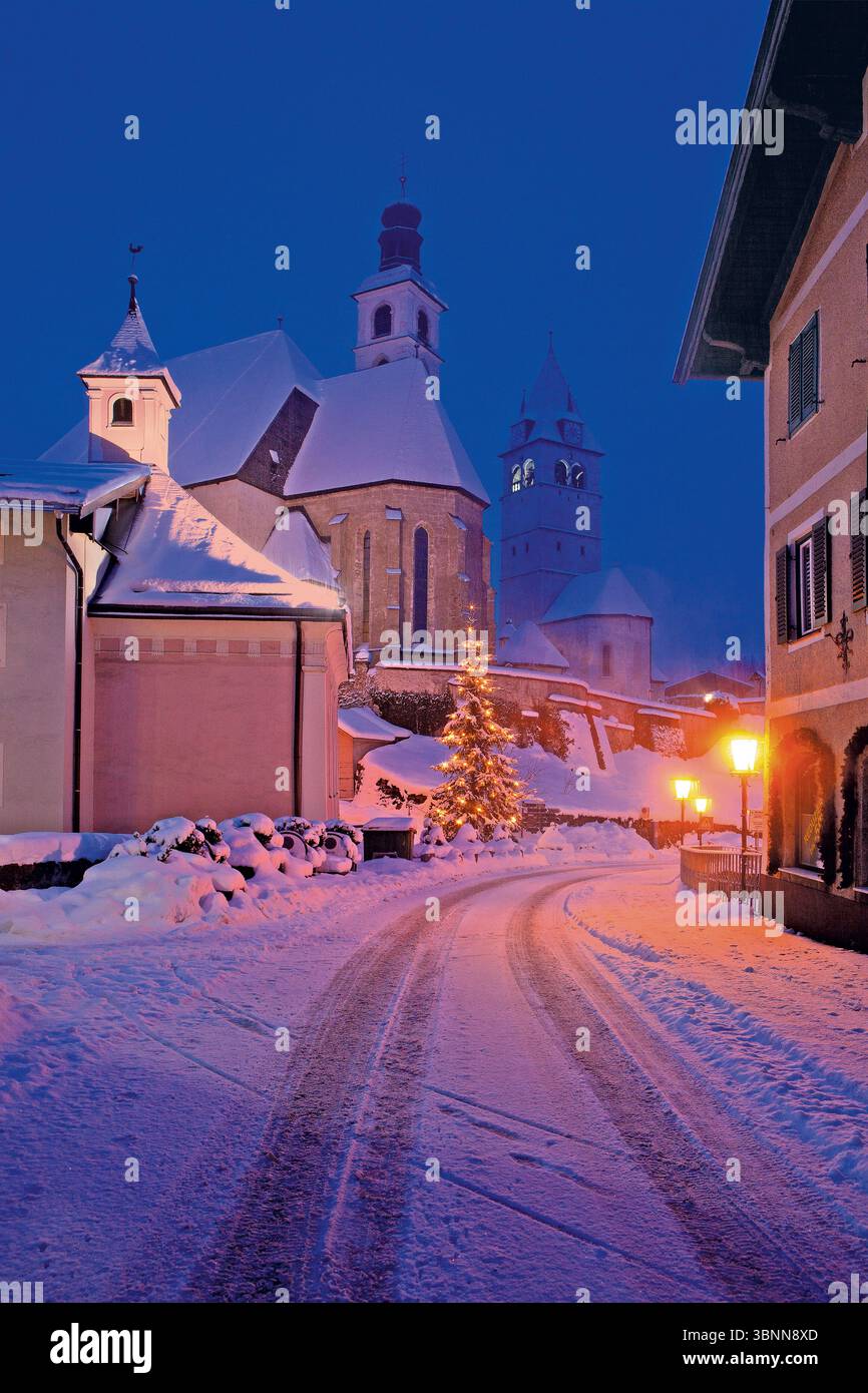 Kitzbühel, esprit de Noël, Tyrol Banque D'Images