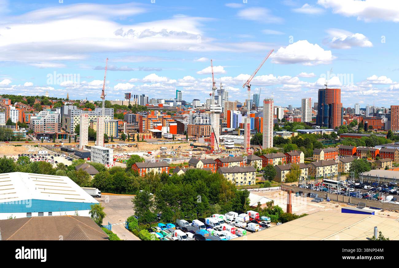 Construction de Dyecoats développement par Cidon Group, Graham construction & Latimer par Clarion Housing Group près de Leeds City Centre, West Yorkshire, Banque D'Images