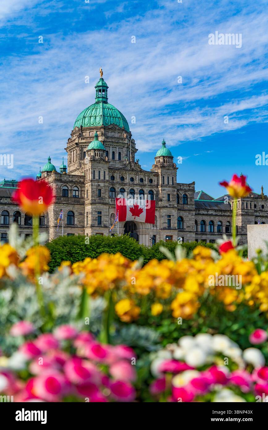 Assemblée législative de la Colombie-Britannique à Victoria, Canada Banque D'Images