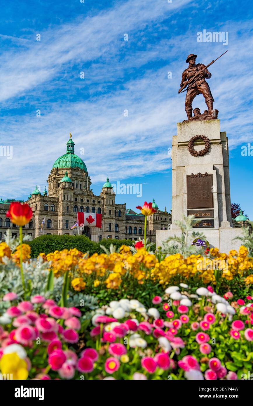 Assemblée législative de la Colombie-Britannique à Victoria, Canada Banque D'Images