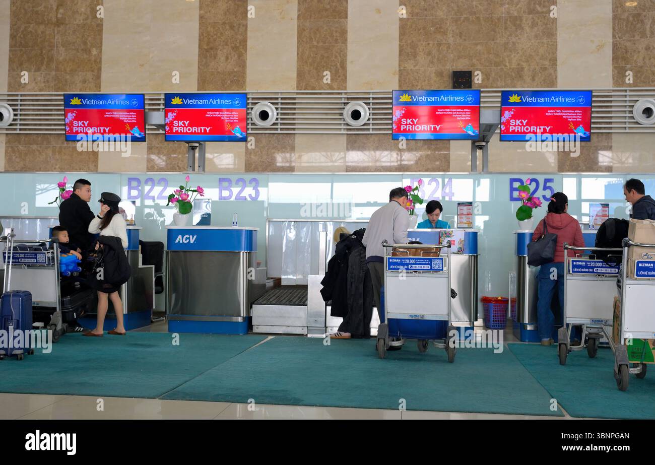 Aéroport international de Noi Bai Hanoi (Han), Vietnam VN Banque D'Images