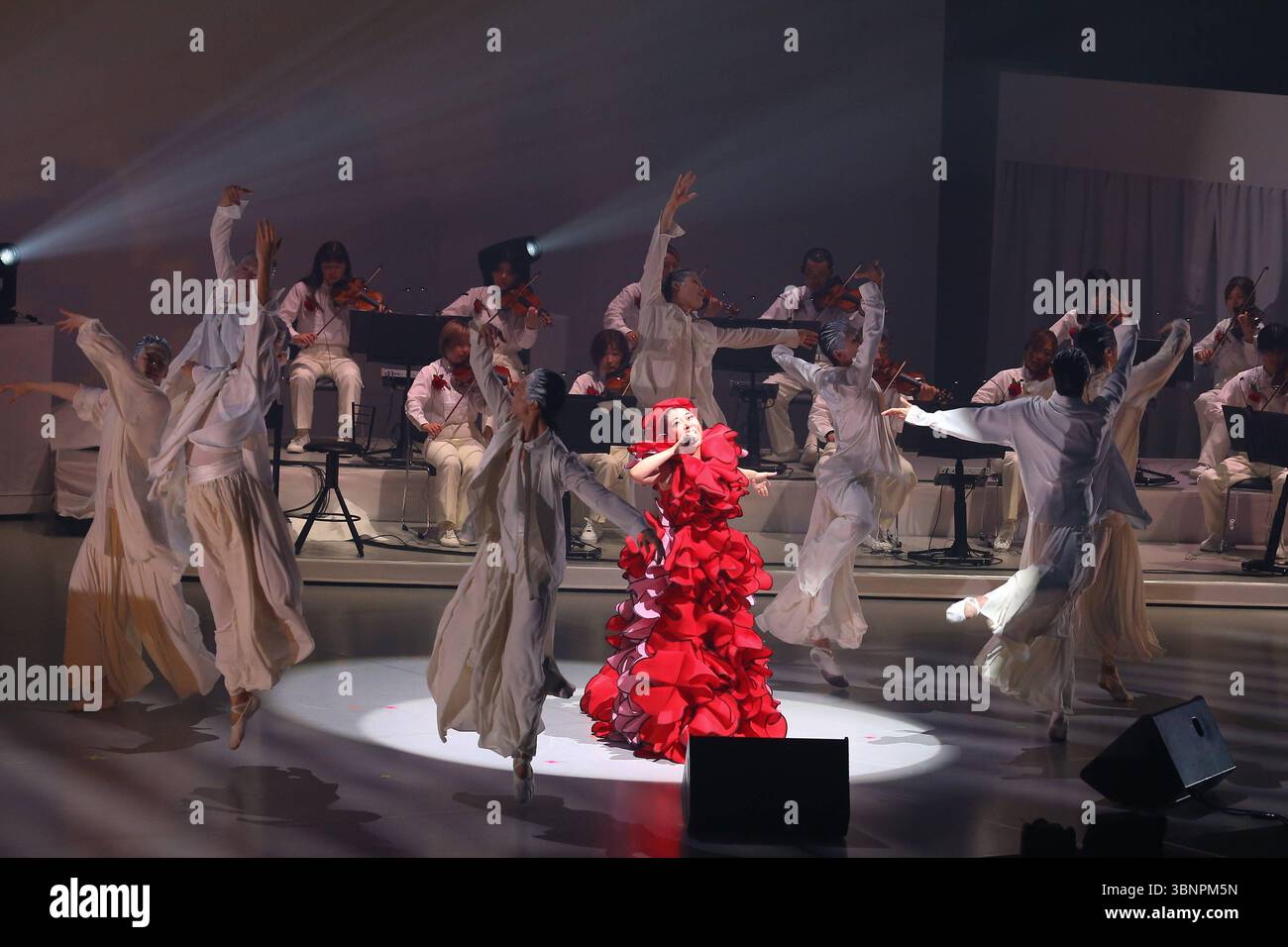 EXPO 2025 JAPAN DAY -JPN- 03 juillet 2025, Singer MISIA chantera et se produira en direct. À l'Expo Osaka-Kansai, une cérémonie de la Journée du Japon a eu lieu à l'EXPO Hall Shine Hut. Un spectacle scénique a été présenté, soulignant l'attrait du Japon lors de l'événement. Osaka Japon Copyright : xKazukixOISHIx Banque D'Images