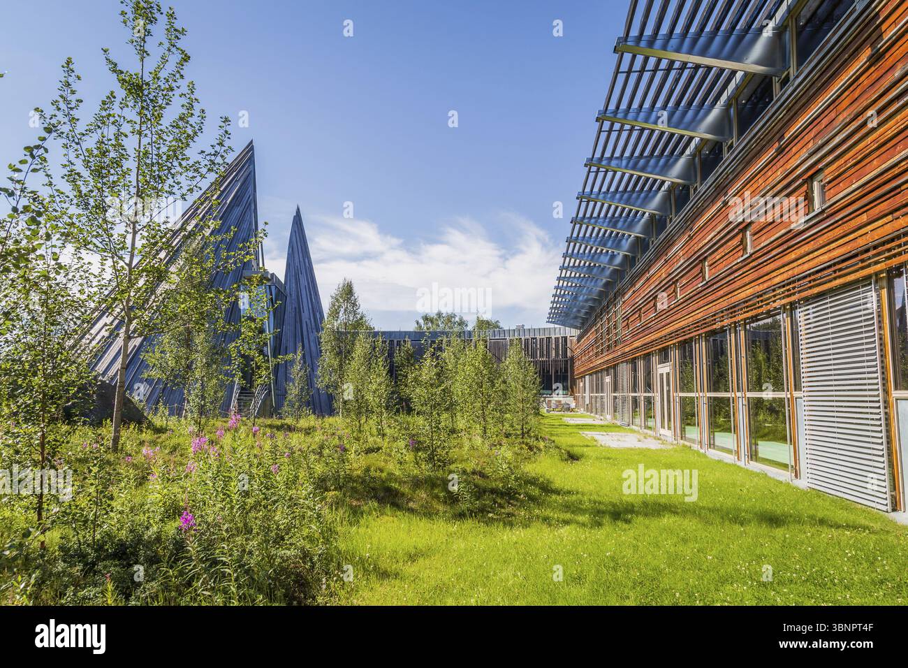 KARASJOK, NORVÈGE - 24 JUILLET 2016 : Parlement sami, organe représentatif du peuple sami en Norvège, Karasjok, Noorwegen Banque D'Images