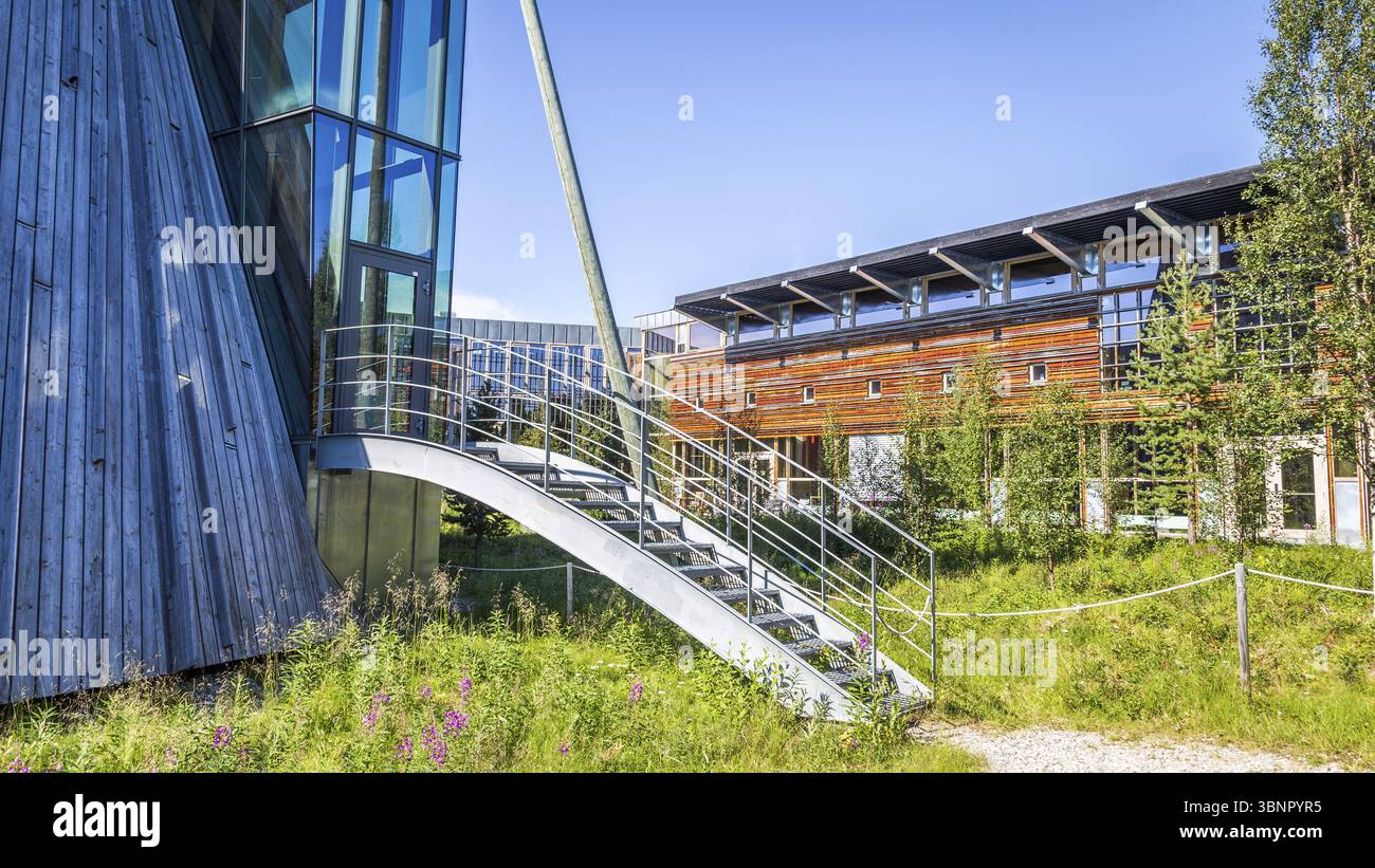 KARASJOK, NORVÈGE - 24 JUILLET 2016 : Parlement sami, organe représentatif du peuple sami en Norvège, Karasjok, Noorwegen Banque D'Images