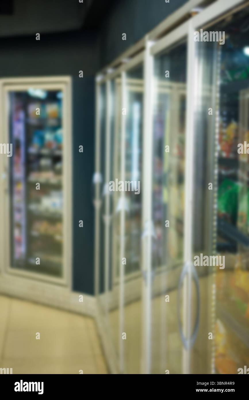 Produits alimentaires dans la section réfrigérée Banque D'Images