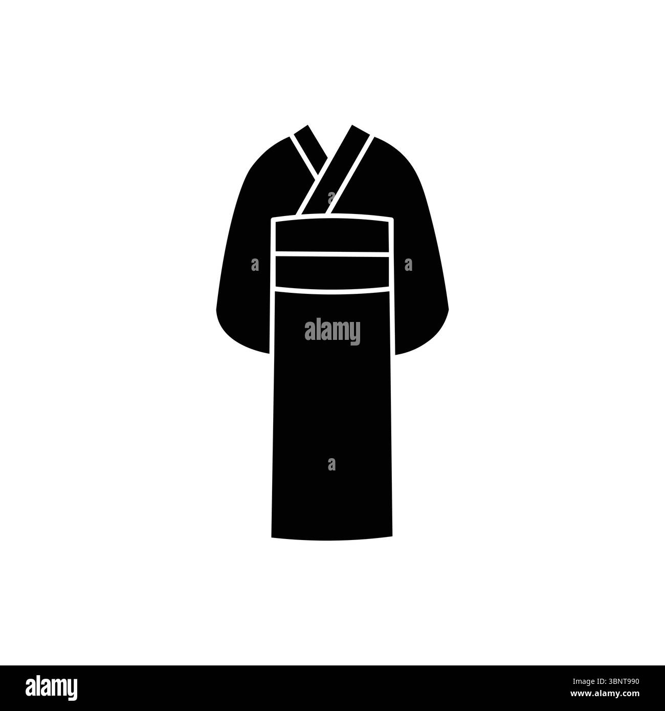 Illustration kimono japonaise élégante, parfaite pour les designs culturels et de mode. Illustration de Vecteur