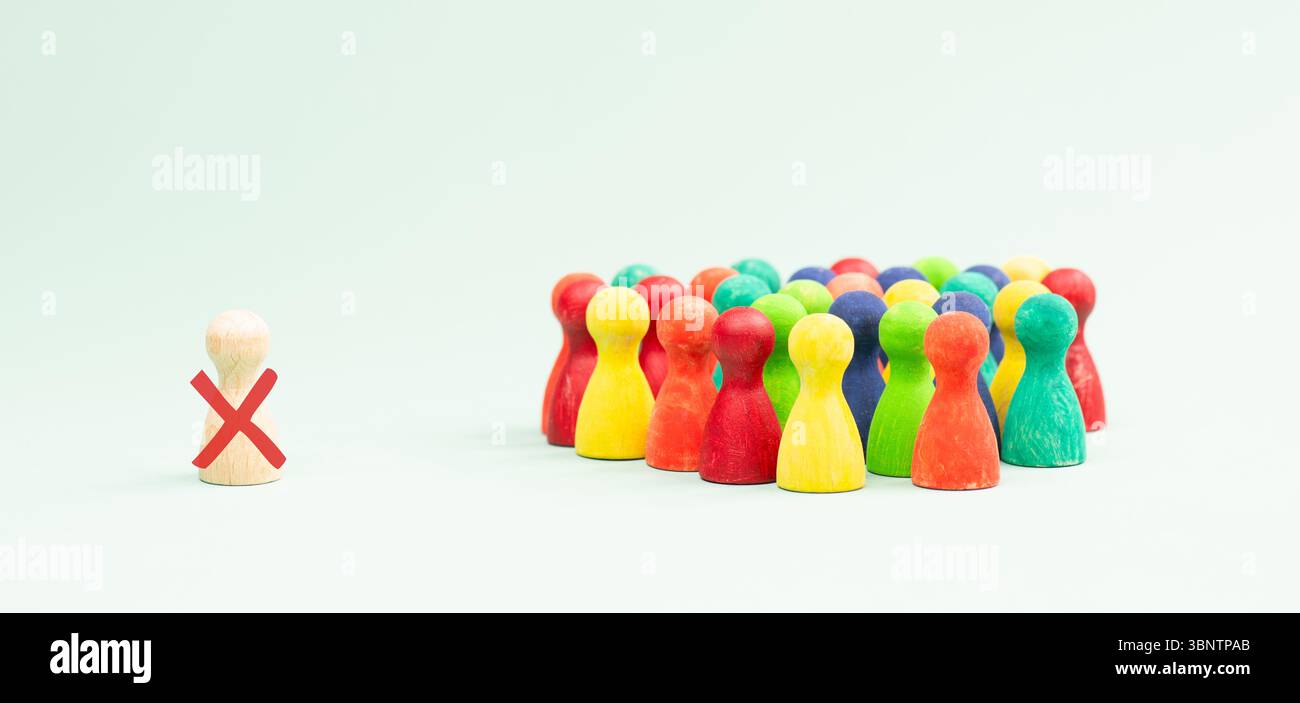 Annuler culture, censure, WakeSociety, discussion politique, discrimination, médias sociaux, confrontation, frontière de communication Banque D'Images