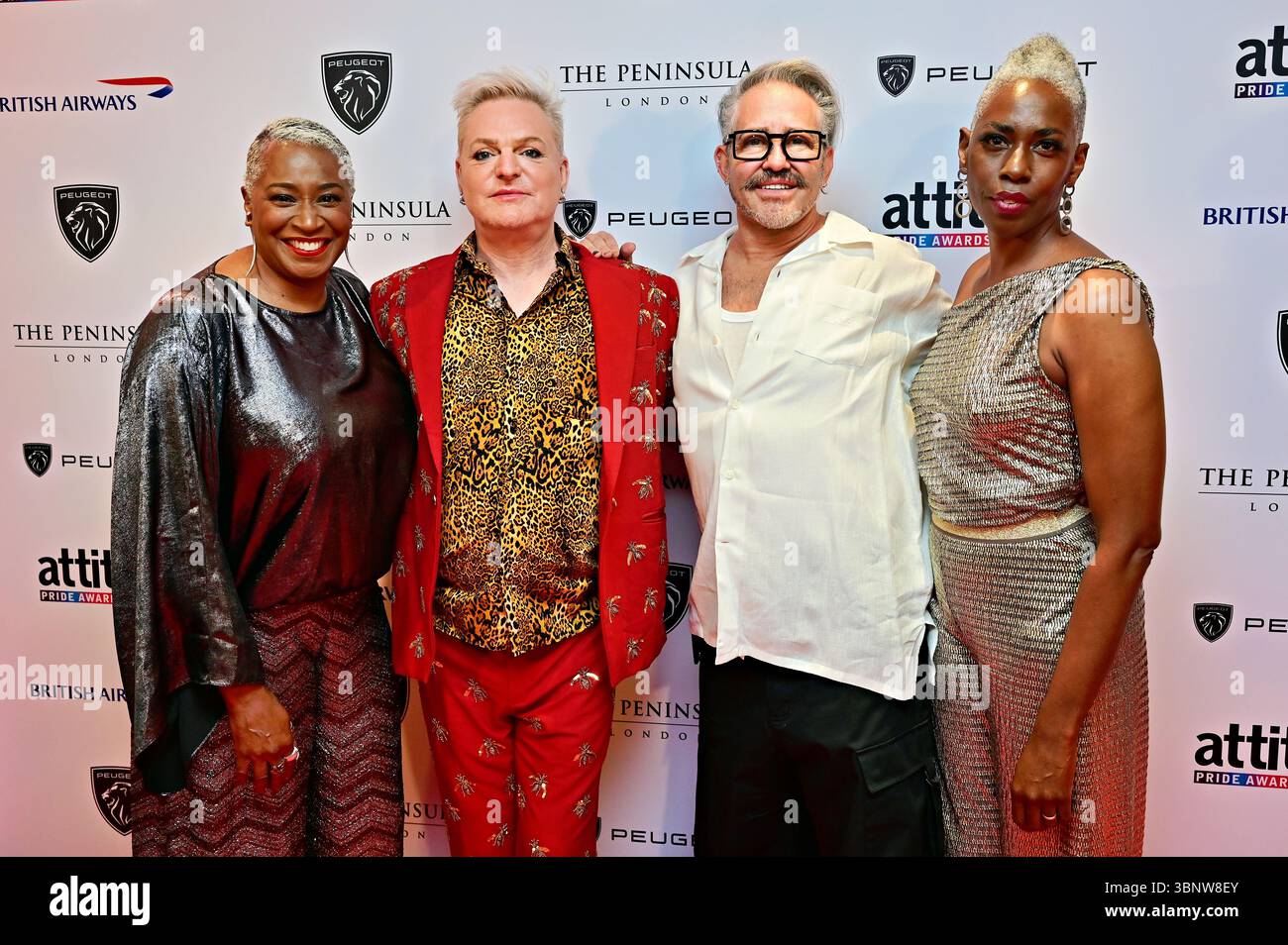 LONDRES, ROYAUME-UNI. 4 juillet 2025. Andy Bell aux attitude PRIDE Awards Europe 2025 au Peninsula London, Royaume-Uni. (Photo de 李世惠/Voir Li/Picture Capital) crédit : Voir Li/Picture Capital/Alamy Live News Banque D'Images