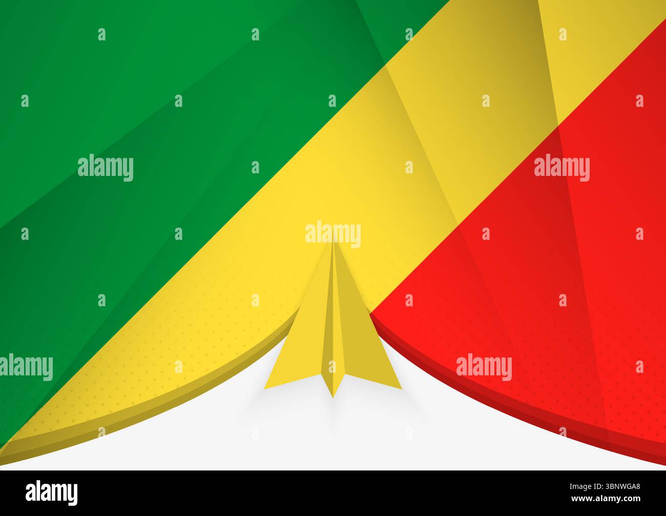 Drapeau du Congo avec conception d'avion en papier abstrait, drapeau national dans un style de papier plié géométrique. Illustration vectorielle. Illustration de Vecteur Drapeau du Congo avec conception d'avion en papier abstrait, drapeau national dans un style de papier plié géométrique. Illustration vectorielle. Illustration de Vecteur