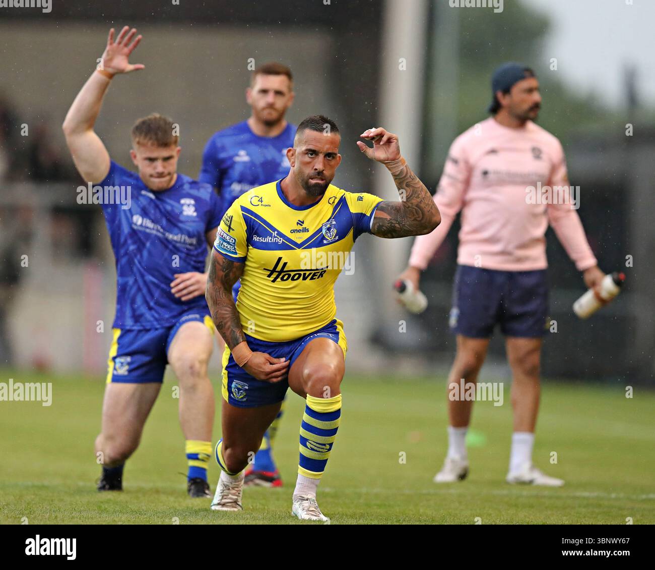 Paul Vaughan de Warrington Wolves avant la 17e ronde de Betfred Super League Salford Red Devils vs Warrington Wolves au Salford Community Stadium, Eccles, Royaume-Uni, le 4 juillet 2025 (photo Sam Eaden/News images) Banque D'Images