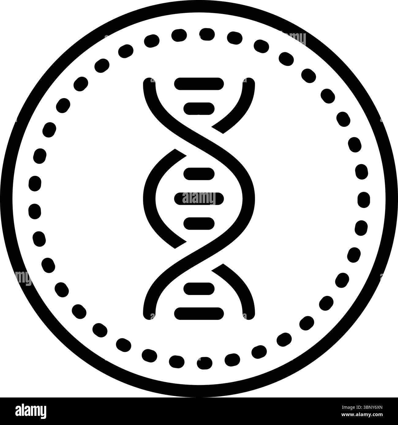 Icône pour spirale adn, adn Illustration de Vecteur