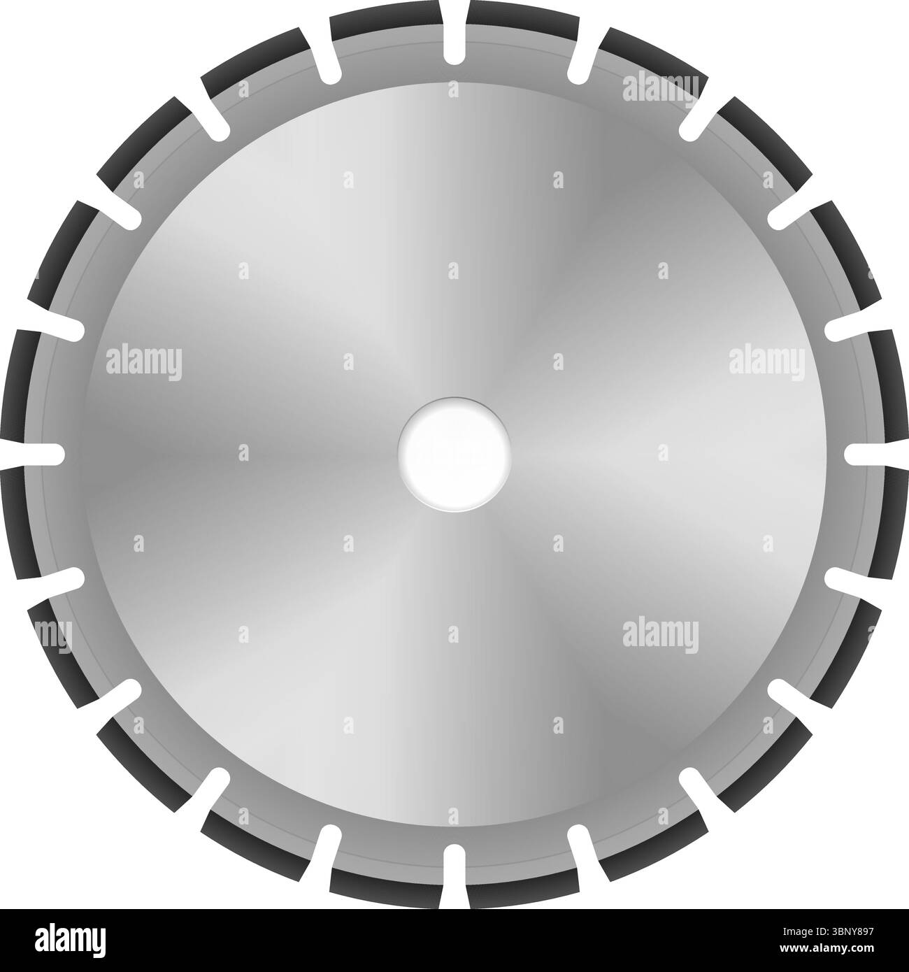 Lame de scie sur fond blanc. Illustration vectorielle. Illustration de Vecteur
