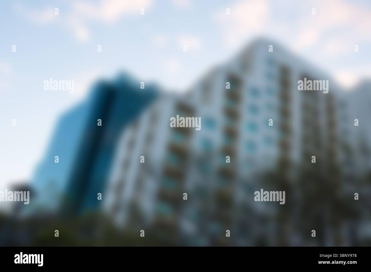 Image défocalisée des bâtiments Banque D'Images