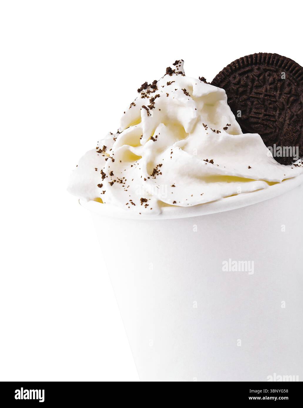 Nature morte, milkshake moka au café avec biscuits et crème Banque D'Images Nature morte, milkshake moka au café avec biscuits et crème Banque D'Images