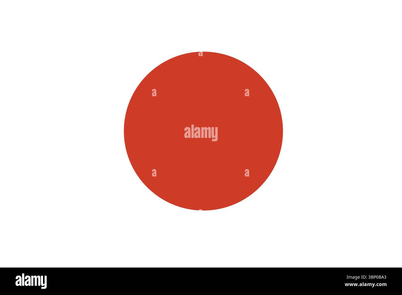 Drapeau du Japon. Couleurs et proportions officielles. Drapeau national du Japon. Illustration de Vecteur