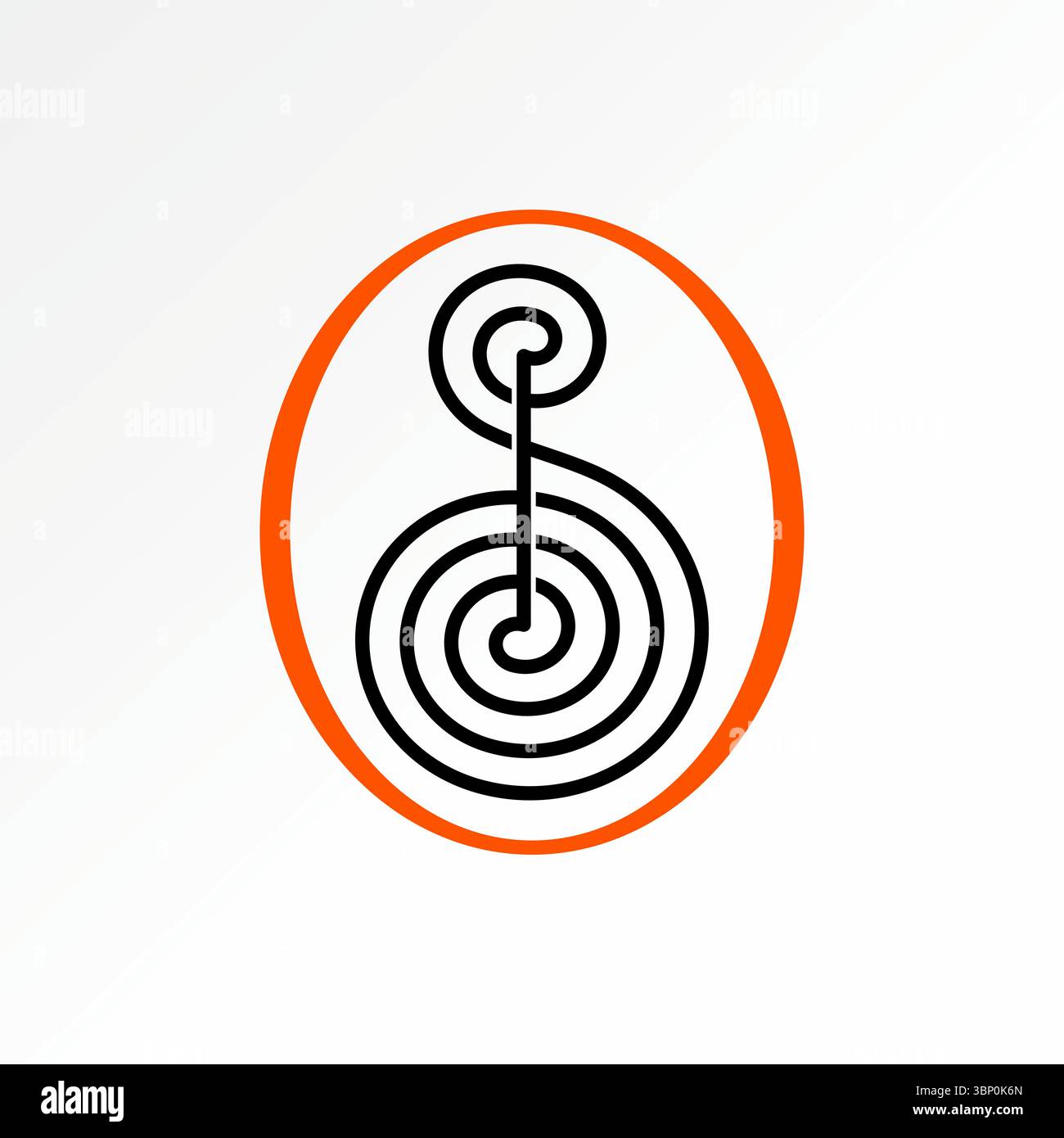 Conception de logo concept graphique créatif premium vecteur image stock top vendre initial S font Line motif motif dessin esthétique art ornement décoratif marque Illustration de Vecteur