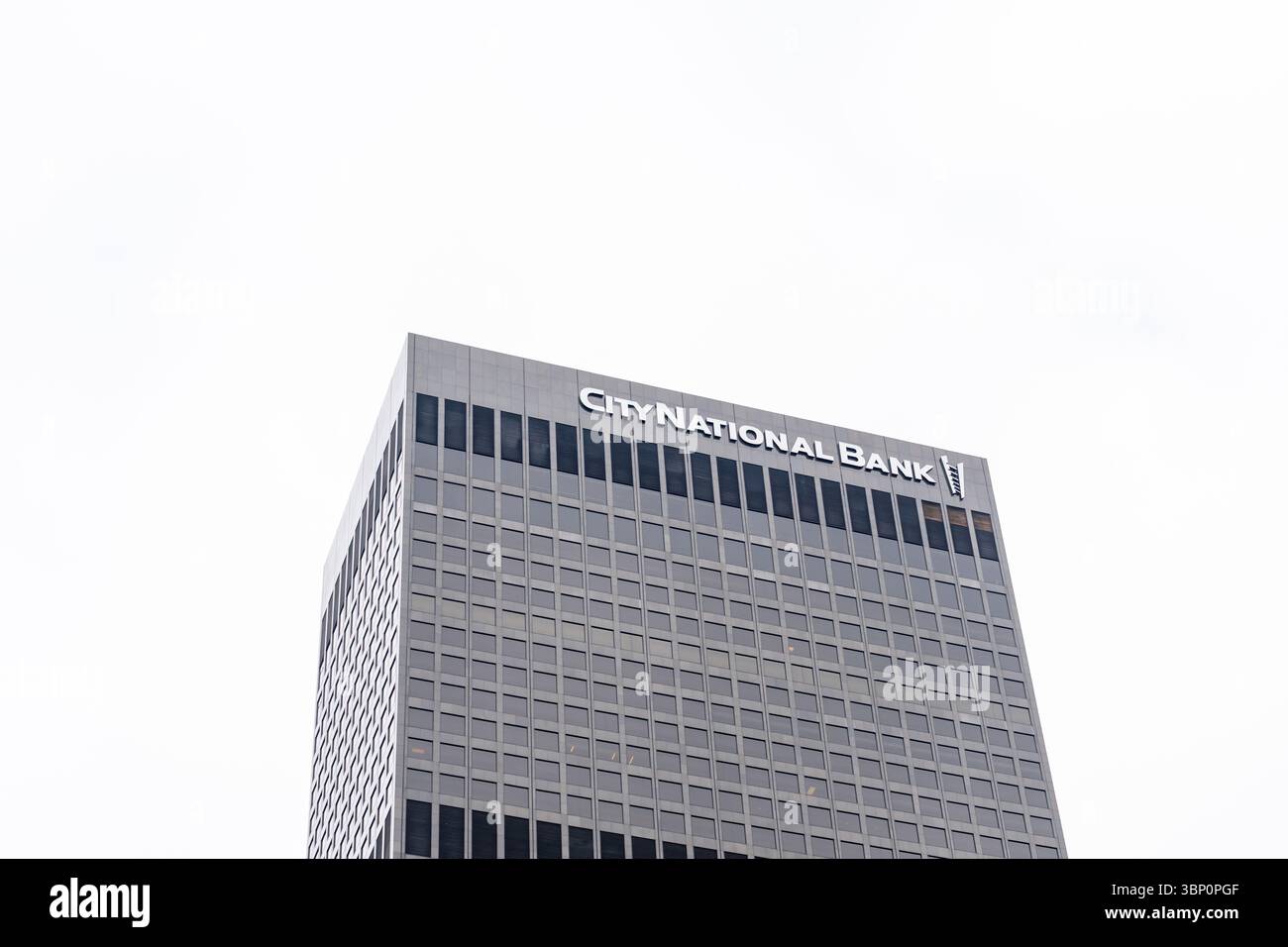 Le siège social de la City National Bank à Los Angeles, Californie, États-Unis. Banque D'Images