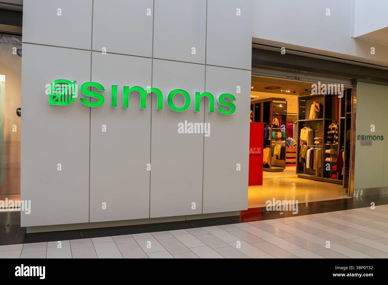 Un magasin Simons dans un centre commercial à Edmonton, Alberta, Canada. Banque D'Images