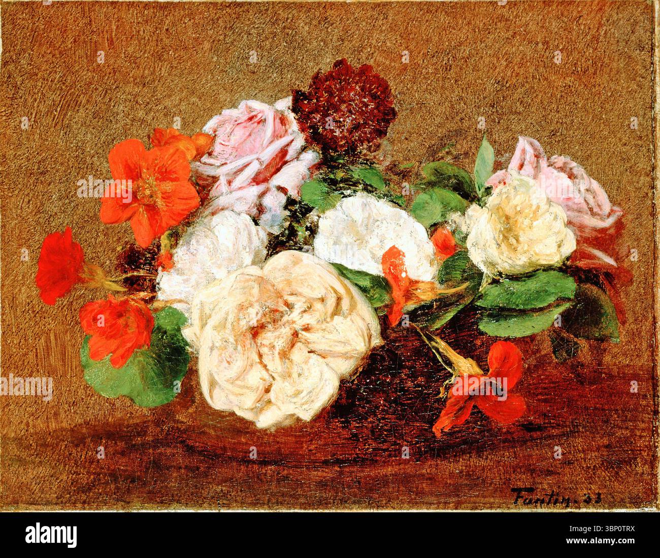 Henri Fantin-Latour、Petites roses Roses 1883 de Henri Fantin-Latour Photo Stock - Alamy