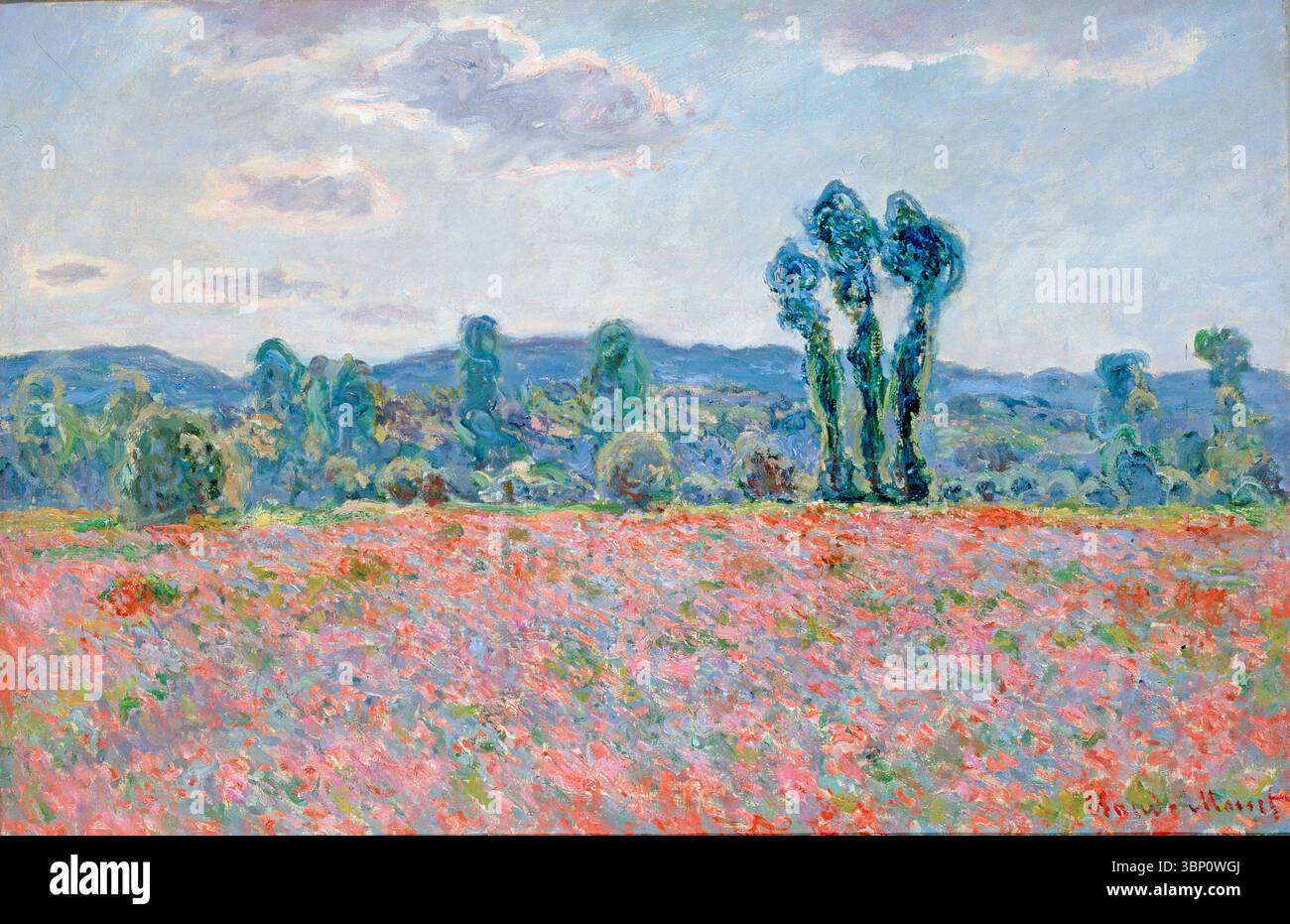 Claude Monet - champ de coquelicots 1873 Banque D'Images