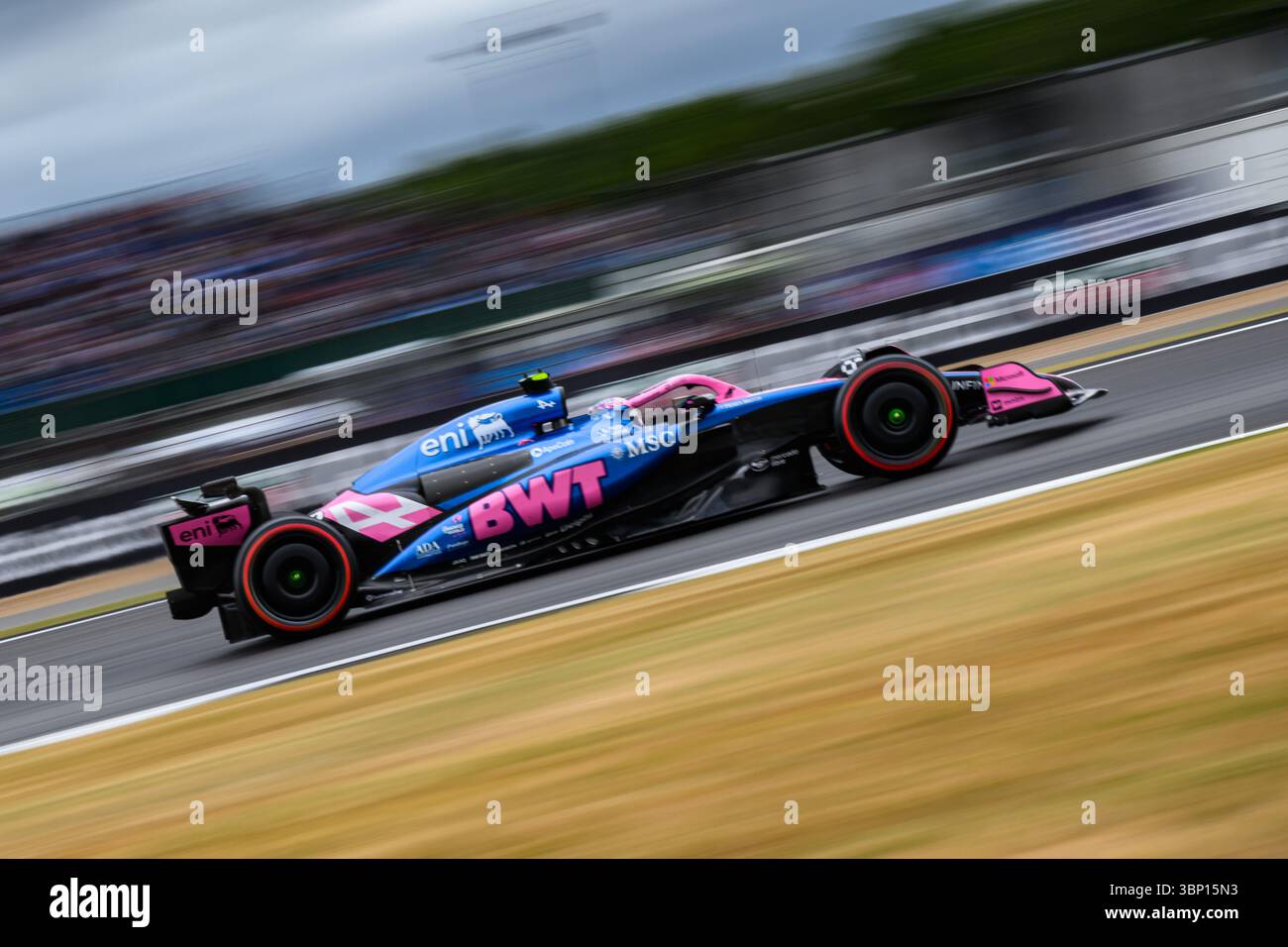 TOWCESTER, ROYAUME-UNI. 05 juillet : Pierre Gasly (France) de l'écurie BWT Alpine F1 Team en troisième séance d'essais lors du Qatar Airways British Grand Prix 2025 au circuit de Silverstone le samedi 05 juillet 2025 à TOWCESTER, ANGLETERRE. Crédit : Taka G Wu/Alamy Live News Banque D'Images
