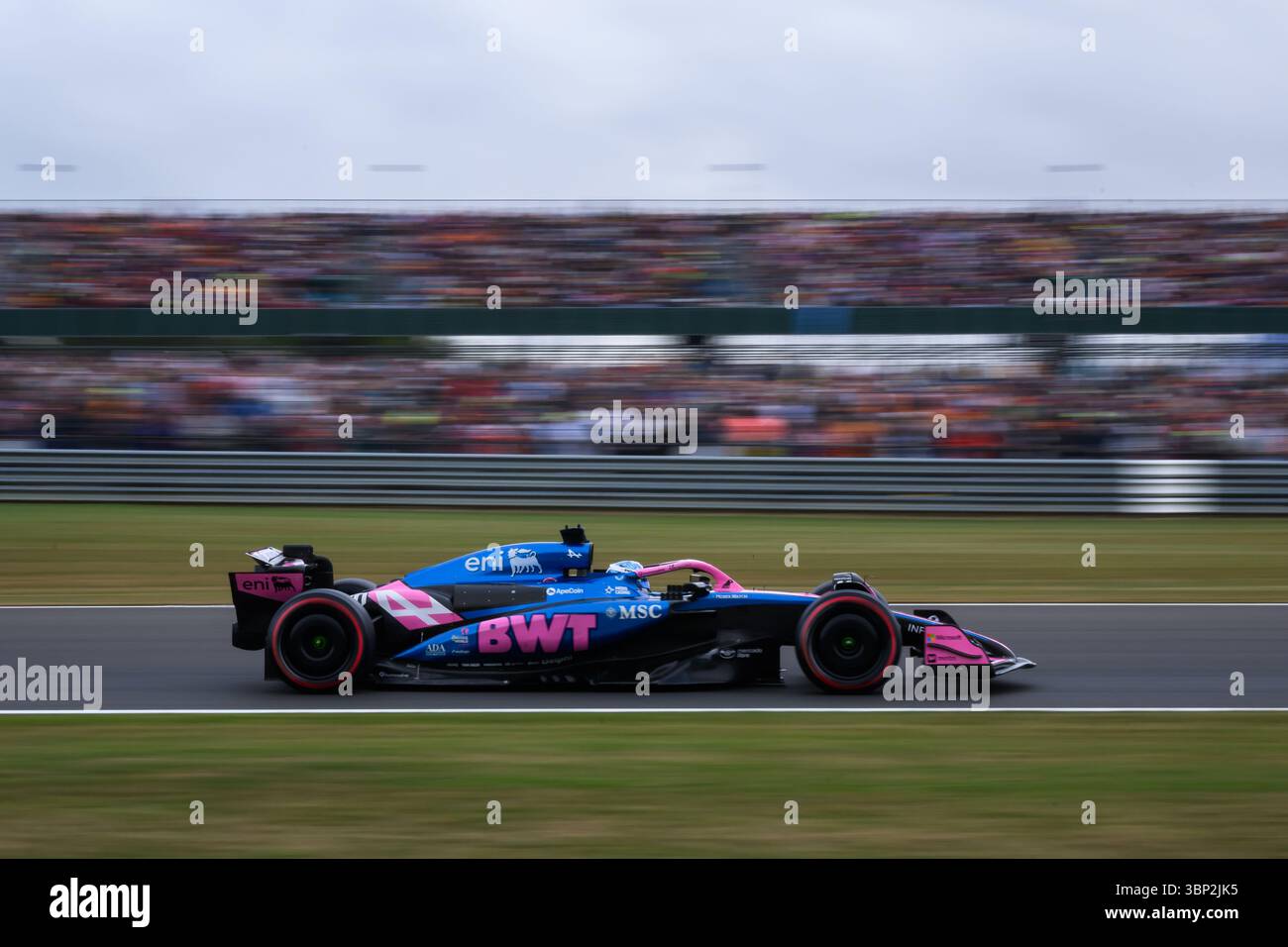TOWCESTER, ROYAUME-UNI. 05 juillet : Franco Colapinto de l'écurie BWT Alpine F1 Team en session qualificative lors du Qatar Airways British Grand Prix 2025 sur le circuit de Silverstone le samedi 05 juillet 2025 à TOWCESTER, ANGLETERRE. Crédit : Taka G Wu/Alamy Live News Banque D'Images