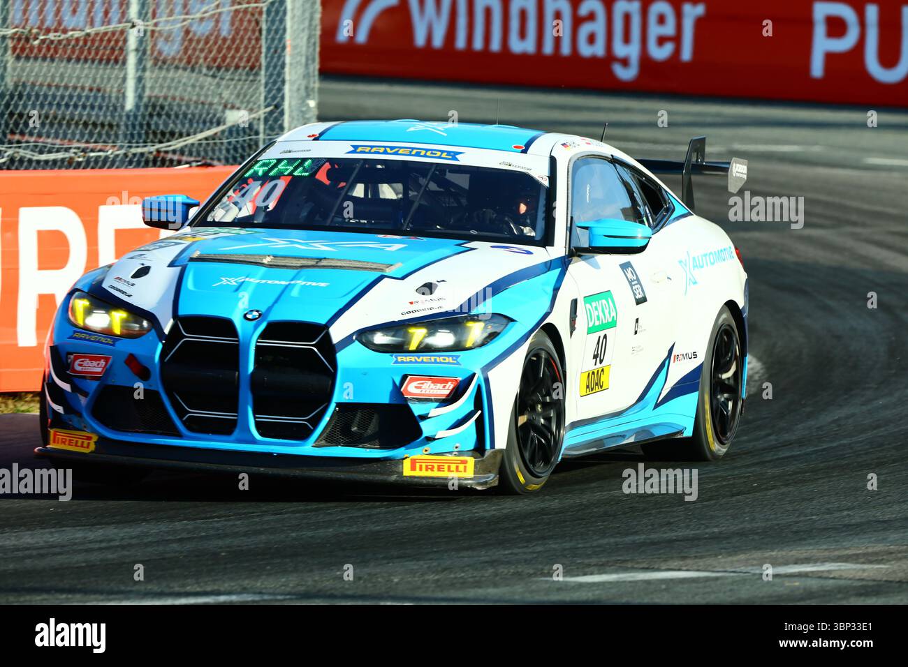 Nürnberg, Deutschland 04. - 06. Juillet 2025 : ADAC - GT4 - Allemagne - Norisring - 1.Rennen Im Bild : L.Rühl/Ruehl/L.Moser (razoon-xAutomotive Racing BMW M4 GT4 Evo) Banque D'Images
