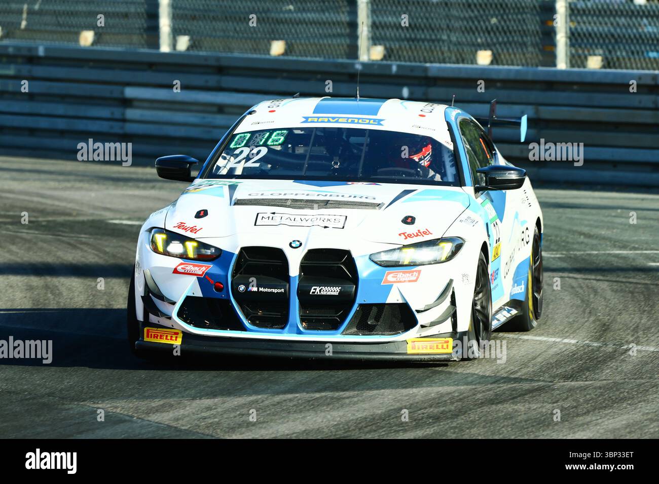 Nürnberg, Deutschland 04. - 06. Juillet 2025 : ADAC - GT4 - Allemagne - Norisring - 1.Rennen Im Bild : A.Joachimsen/NTröger/Troeger (FK performance Motorsport BMW M4 GT4 Evo) Banque D'Images