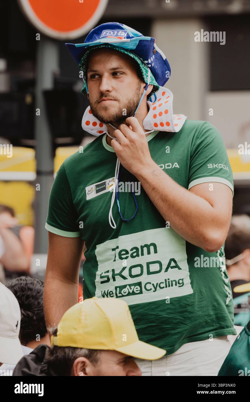 2025 Tour de France crédit image : PelotonPix / Dave Dodge Photography Banque D'Images