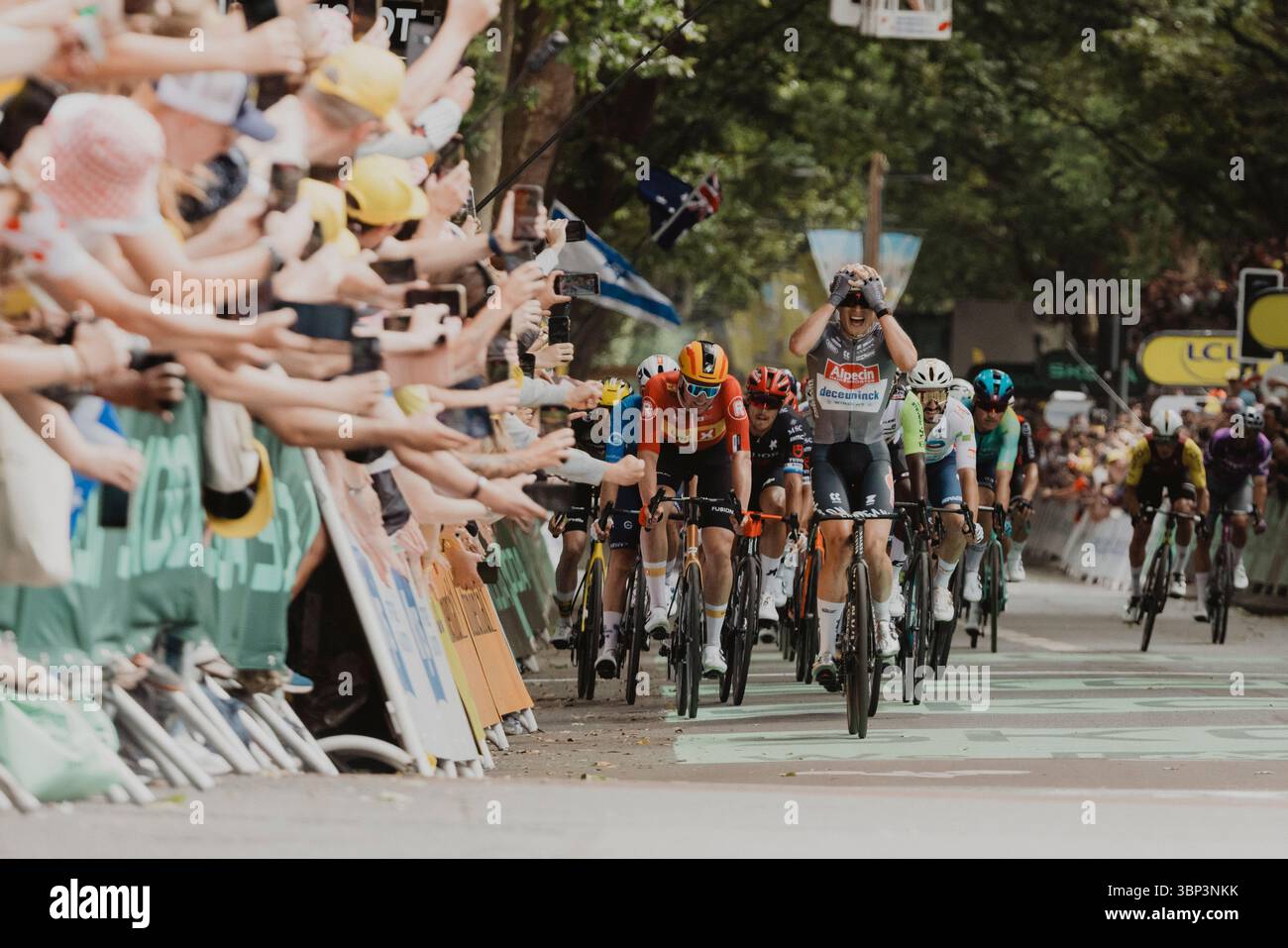2025 Tour de France crédit image : PelotonPix / Dave Dodge Photography Banque D'Images