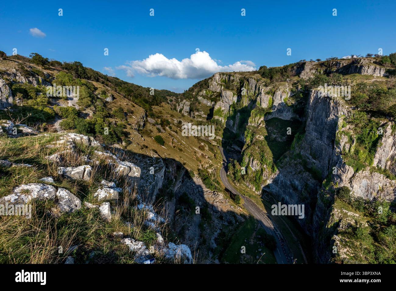 Gorge de Cheddar ; Somerset ; côté nord ; Royaume-Uni Banque D'Images