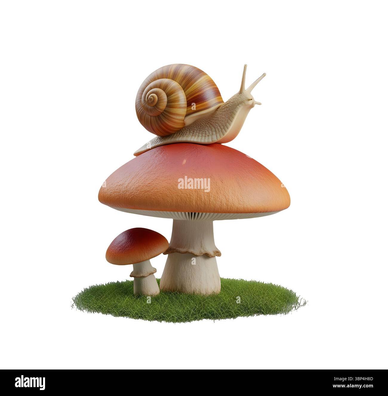 Rendu 3D minimaliste dans un rendu doux et lisse Banque D'Images