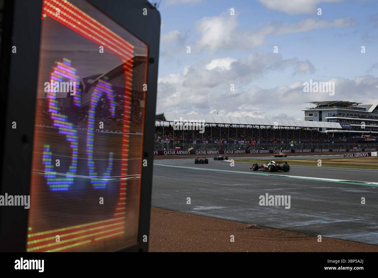 FIA Mercedes-AMG GT Black Series Safety car lors du Grand Prix de Grande-Bretagne de formule 1 Qatar Airways 2025, 12ème manche du Championnat du monde de formule 1 FIA 2025 du 4 au 6 juillet 2025 sur le circuit de Silverstone, à Silverstone, au Royaume-Uni Banque D'Images