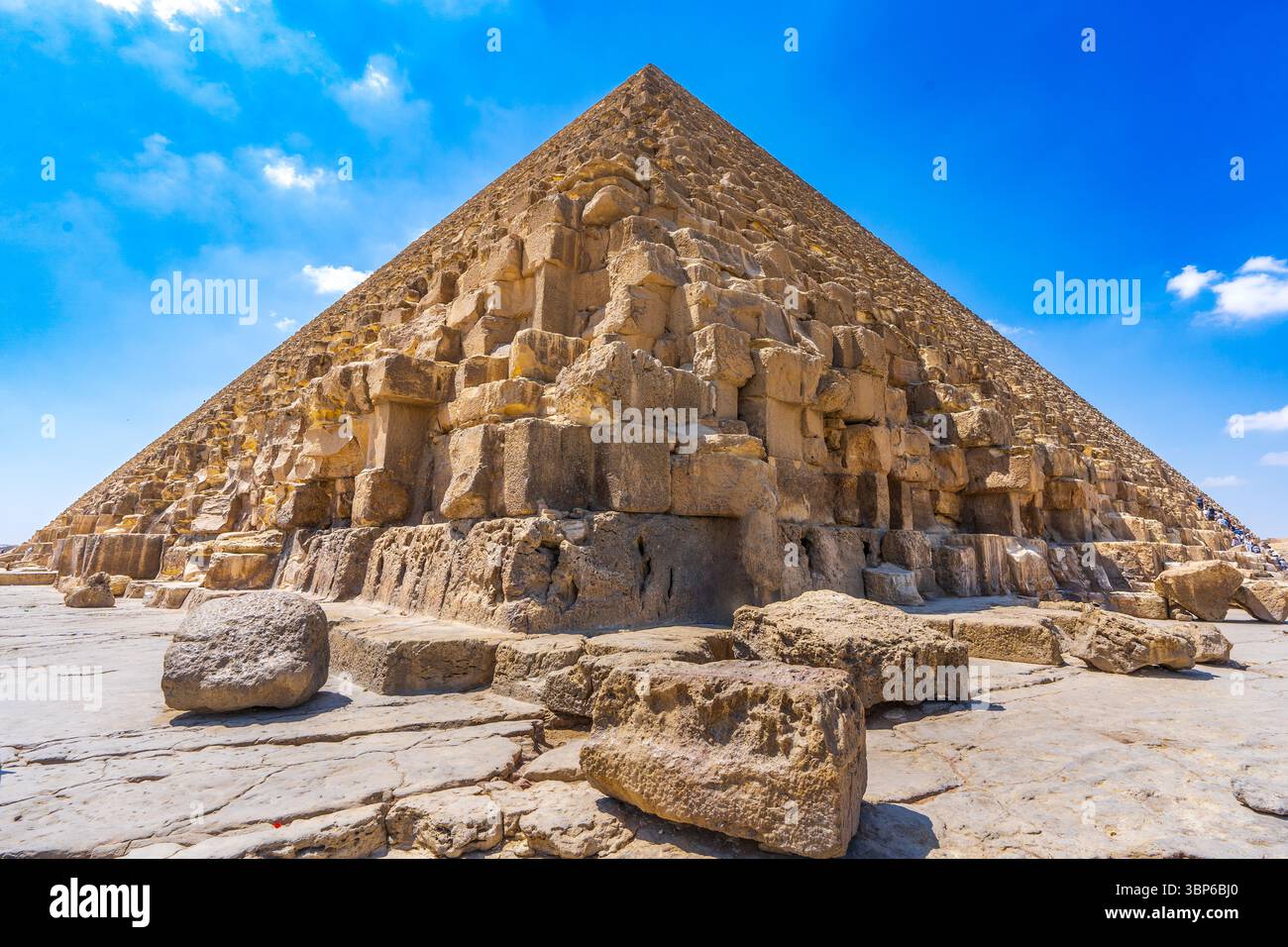 Pyramide de Khoufou ou Grande Pyramide de Gizeh Banque D'Images