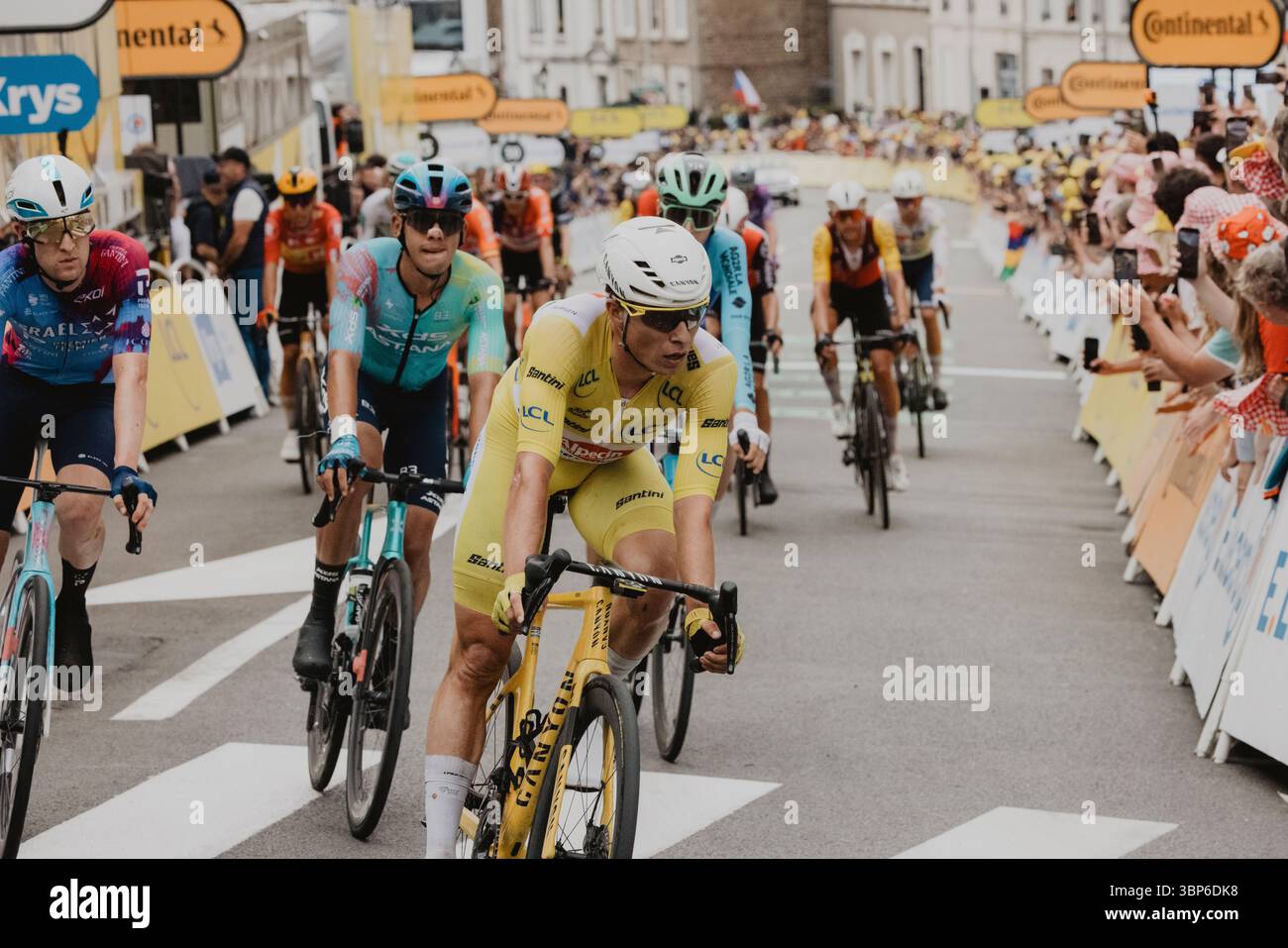 2025 Tour de France crédit image : PelotonPix / Dave Dodge Photography Banque D'Images
