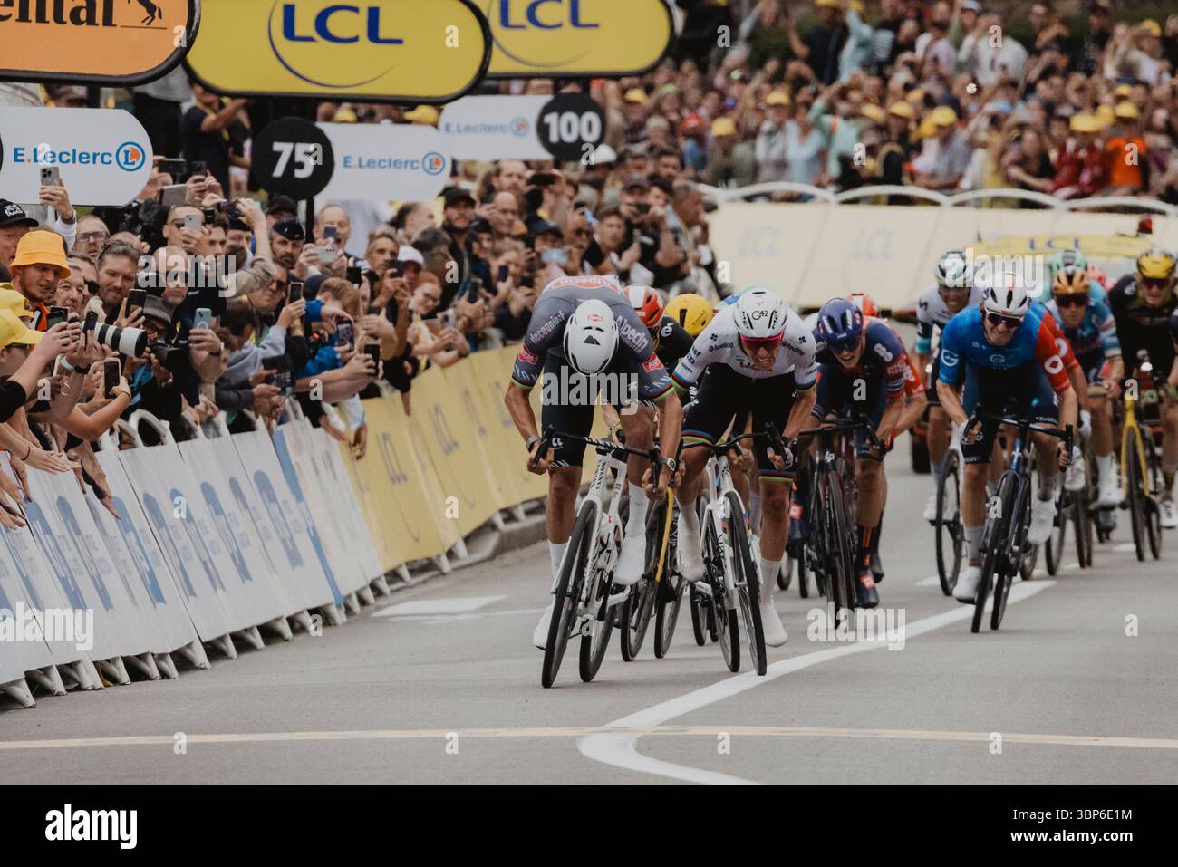 2025 Tour de France crédit image : PelotonPix / Dave Dodge Photography Banque D'Images